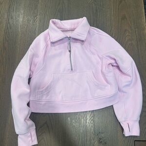 Womens Lululemon Pink Quarter-Zip Pullover